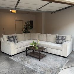 Beige Sectional Couch