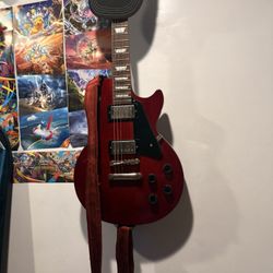 Red guitar