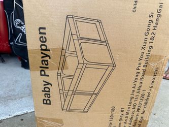 Large Baby Playpen & Padded Mat