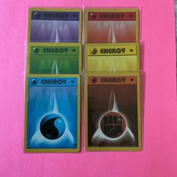 1st Edition Energy Pokemon Cards from Gym Challenge 