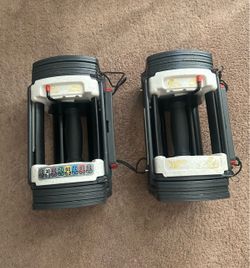 50 lbs pair of PowerBlock Sport 9.0 adjustable dumbbells dumbbell 5 - 50 lb set