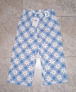 Cotton on summer light fabric floral print pants new 3t