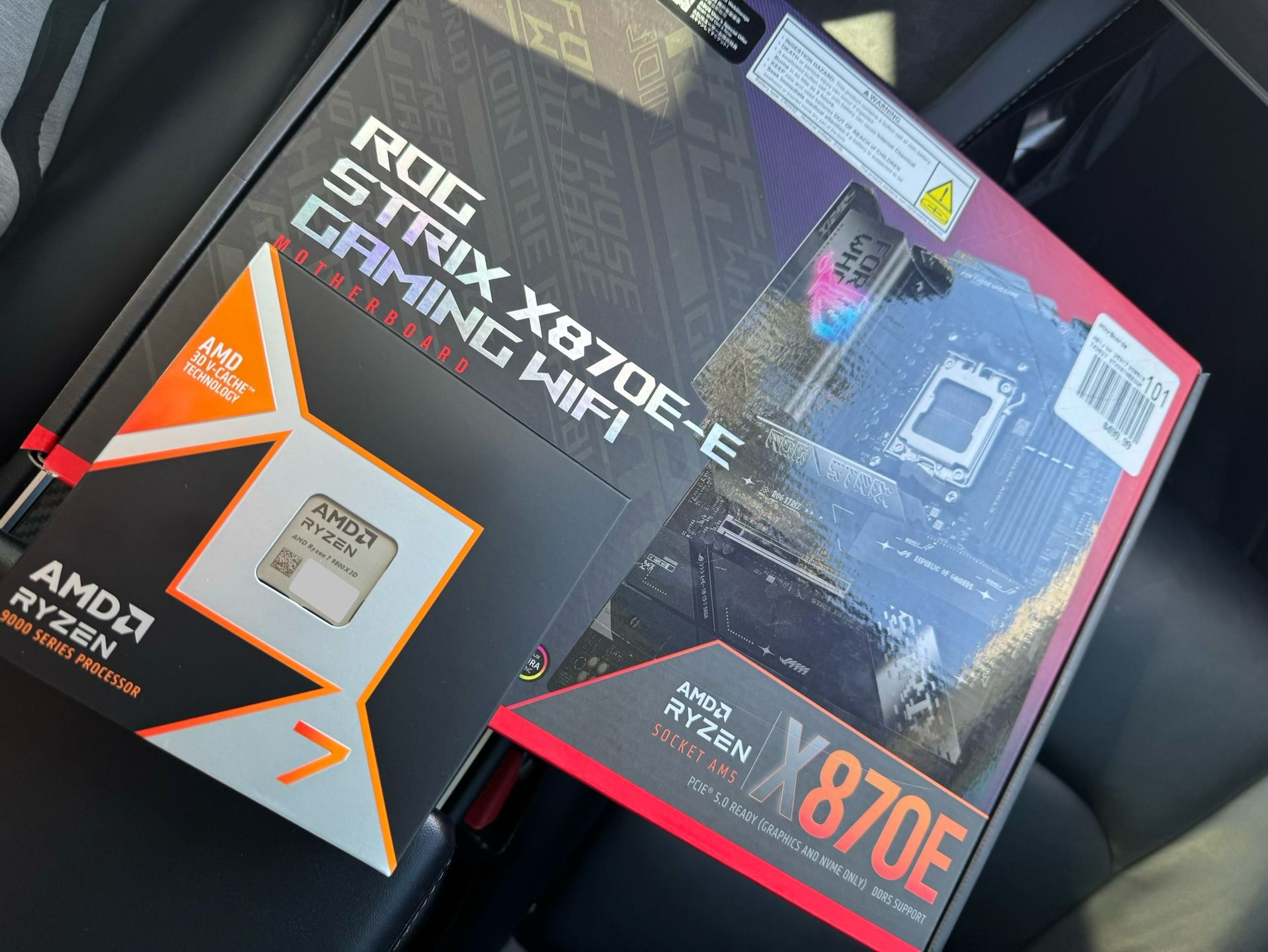 AMD RYZEN 7 9800X3D + ASUS ROG STRIX X870E 