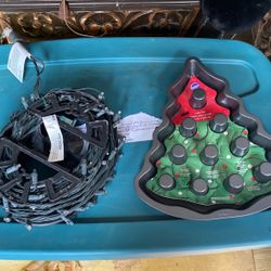 Set Of Led Lights 25 Dollars Christmas Tree Pan 15 Dollars 