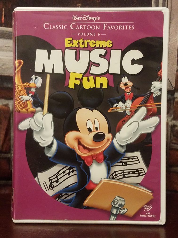 Walt Disney Classic Cartoon Favorites Vol. 6 Extreme Music Fun Mickey Mouse DVD