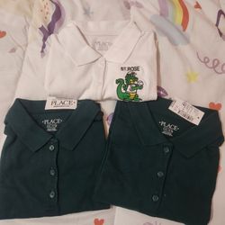 Lots Of 3 NWT School Uniform Polo Shirts by ChildrenPlace, Sz. 10/12