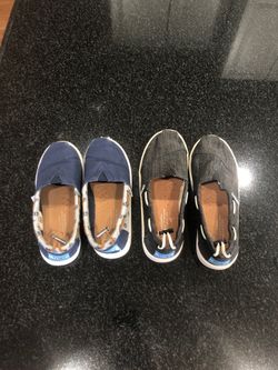 Toms boys shoes size 12 and 1