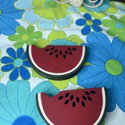 Vintage Wooden Watermelon Wall Decor