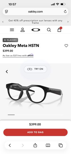 BRAND NEW Oakley HSTN Meta glasses