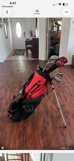 Set of 9 Wilson Hyper Speed golf clubs with Bag