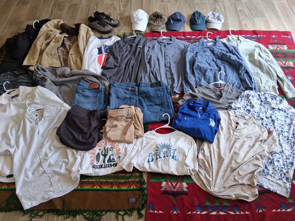 Men's Wardrobe XL, 36x30, 36x32, Size 10