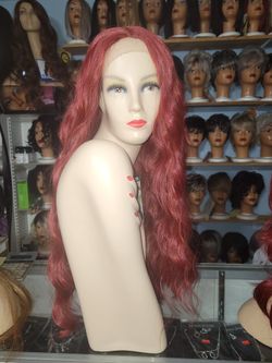 Momo#RB35, Syntbetic Lace Front & Heat Safe Wig.