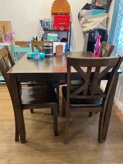 Dining table set of 4