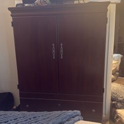 Dark Wash Storage Cabinet