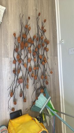 Wooden feathers wall art piece