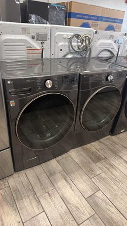Lg washer and dryer set electric with warranty