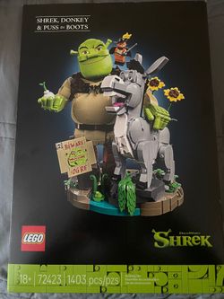 Shrek Donkey and Puss in Boots Lego Set