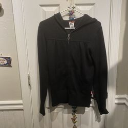 Ladies Size Medium The North Face Black Zipper Up Hoodie