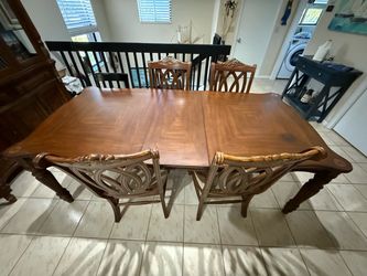 Wood Table and Chairs