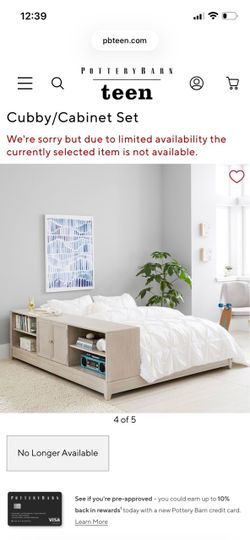 Pottery Barn Queen Bed Frame & Shelving