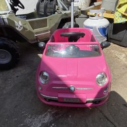 Fiat Baby/Toddler Toy Push Car Stroller In Pink
