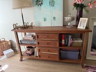 Solid Acacia Wood Console or TV Table