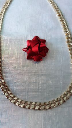 Cuban chain in 24" , in 14k gold plated