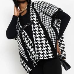 Black And White Shawl Brand New