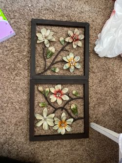 Floral wall decor