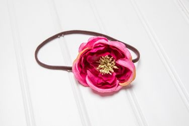 Sweet Dark Pink Baby Headband