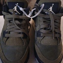 Nike Air Jordan 4 Kids Craft Olive Shoes