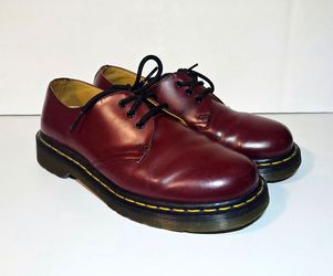 Dr. Martens 1461 Oxfords Cherry Red Womens Size 6 Leather Air Cushion Shoes