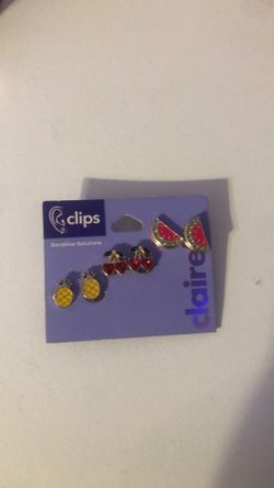 Claire’s earring clips