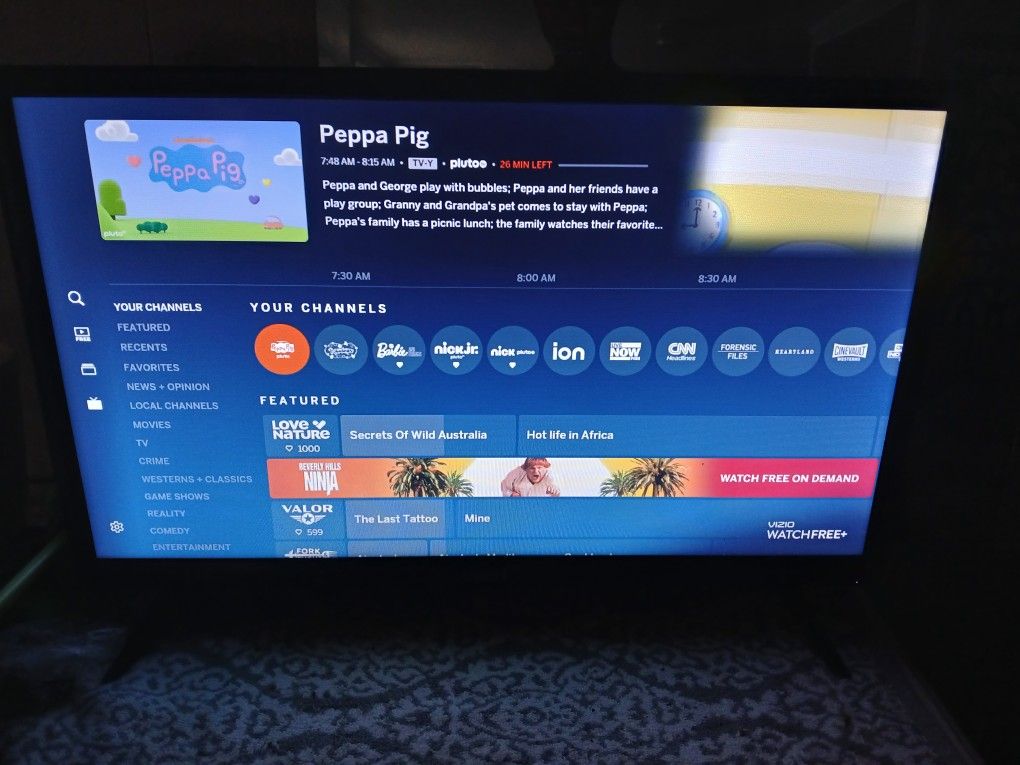 VIZIO FLAT SCREEN TV WITH BUILT IN APPS 22inch