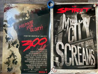 Original 300 and The Spirit Movie Poster Frank Miller