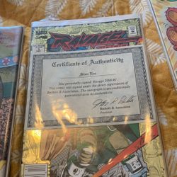 RAVAGE 2099 #1 SIGNED CERTIFICATE OF AUTHENTICITY SIGNED BY STAN LEE HIGH-GRADE NM GOLD FOIL COVER 1992 MARVEL COMICS