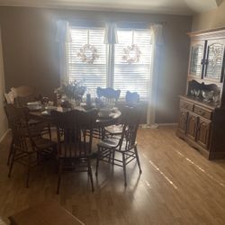 Dining Table And China Cabinet Set