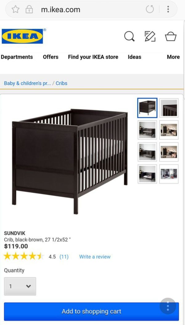 Ikea Sundvik Crib For Sale In Philadelphia Pa Offerup