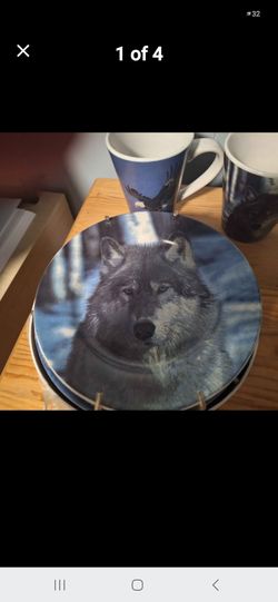 Wildlife glass plates and mugs