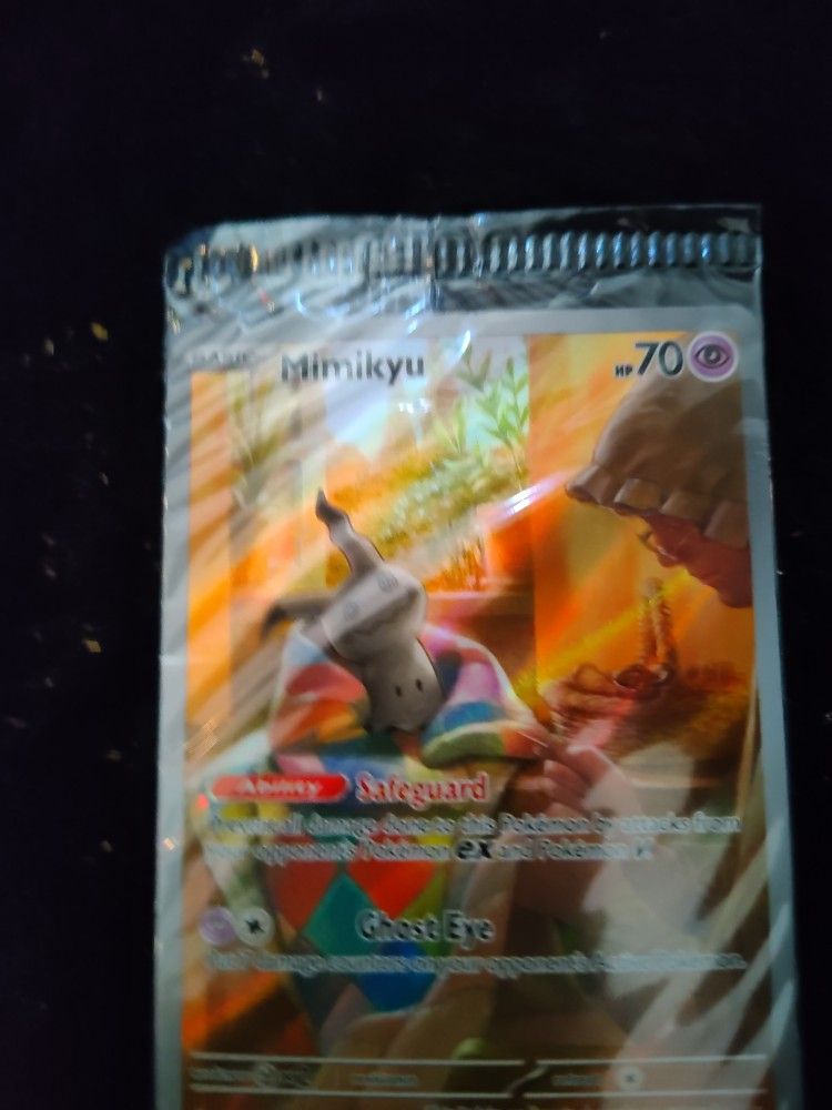 Pokémon TCG Mimikyu 075 S&V Paldean Fates ETB Black Star Promo SEALED