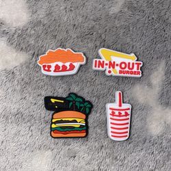 In N Out Croc Charms