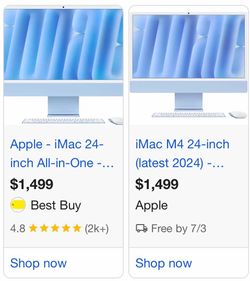 iMac blue brand new