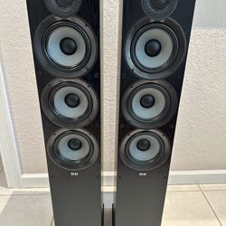 Elac Debut 2.0 by Andrew Jones DF62-BK 3-way speakers like new