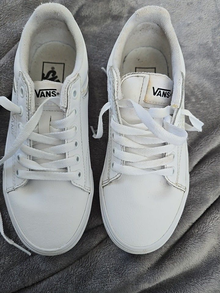 Vans Women's White Sneakers Size 6 Vans Off The Wall #500714 Pre-owned