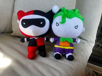 DC Chibi Plushie Set Harley Quinn & Joker