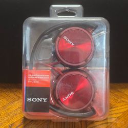 Sony MDR ZX310 Wired On-Ear headphones - Metallic Red