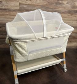 HARPPA Cuddly 3 in 1 Bassinet with Detachable Changing Station, Cream