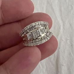 Vintage Stack Gold Ring Real Diamond - 2ct! 😳