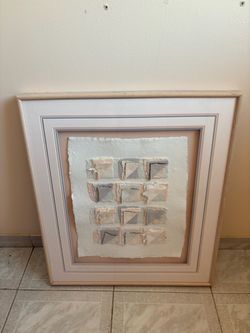 FREE. Framed Abstract Mixed Media Wall Art