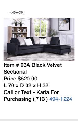 Black sectional sofa
